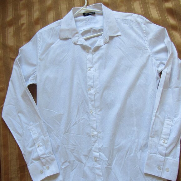 Versace Classic Men's Long Sleeve Shirt Cotton Size 40-15 3/4,made in Italy - Picture 1 of 10
